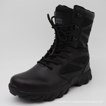 2016new nuevo diseño de alta calidad negro policial botas botas militares